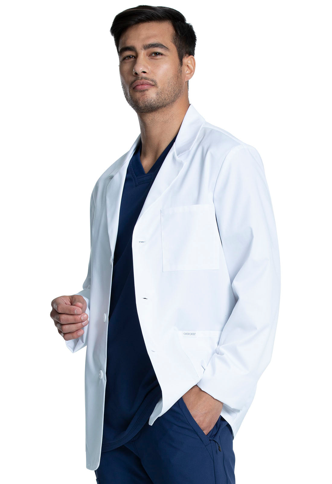 30&quot; Men&#39;s Consultation Coat in White