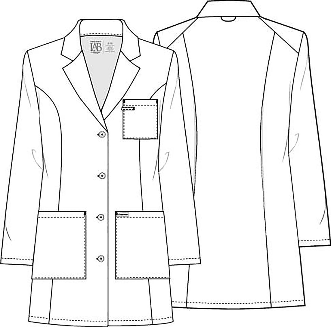 33&quot; Lab Coat in White