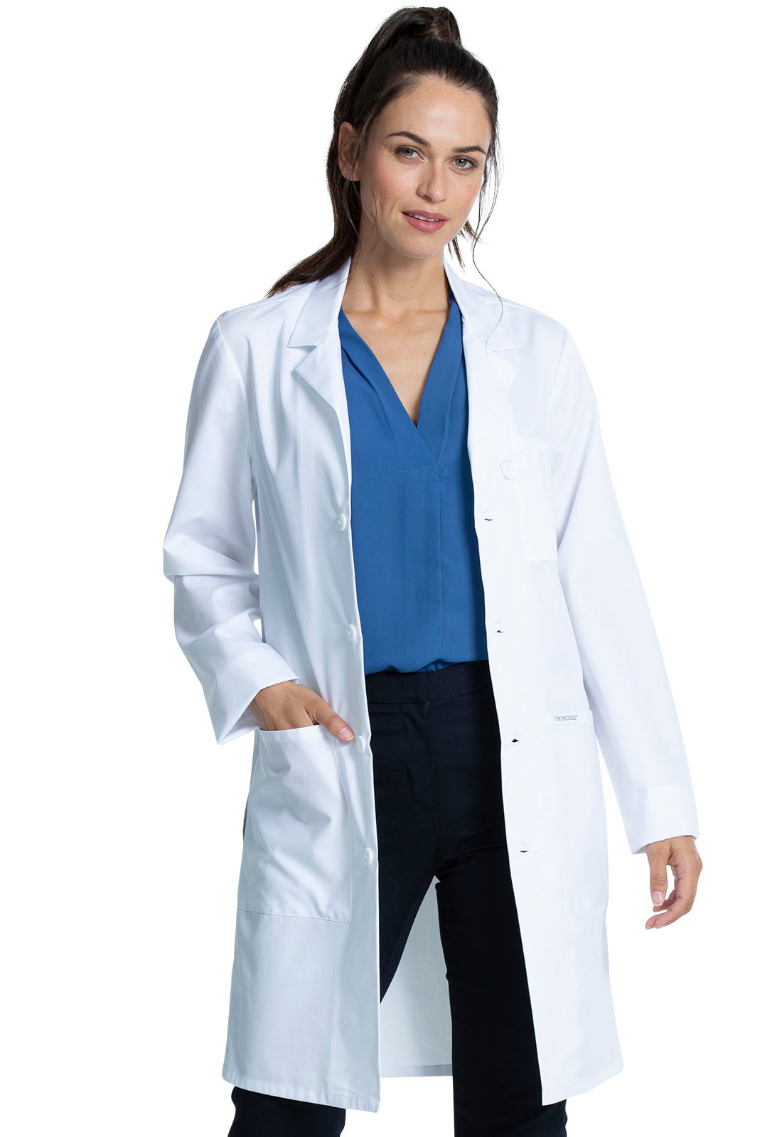 38&quot; Unisex Lab Coat in White