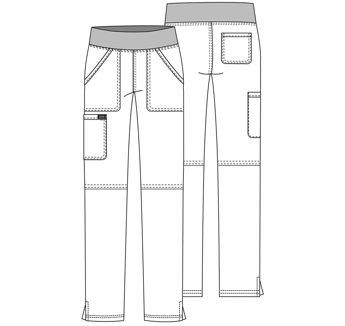 Mid Rise Straight Leg Pull-on Pant