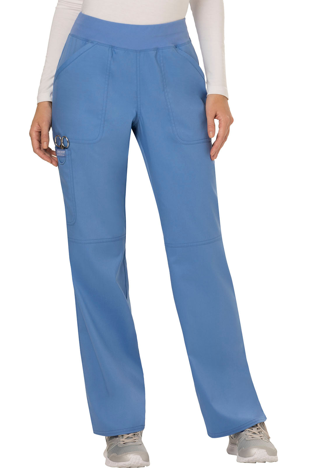 Mid Rise Straight Leg Pull-on Pant